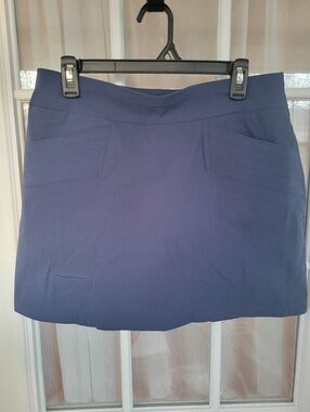 Classic Navy A-Line Women's Skort With Pockets